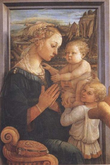 Sandro Botticelli Filippo Lippi,Madonna with Child and Angels or Uffizi Madonna